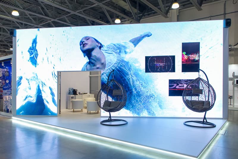 Ease of use of LED display screen in trade shows