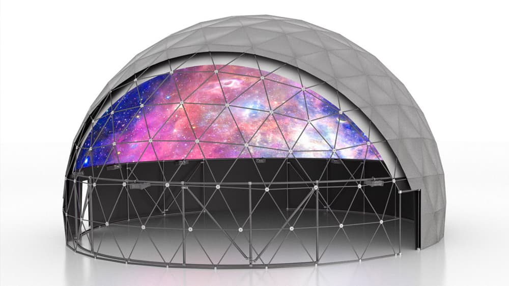 Horizontal dome LED display screen