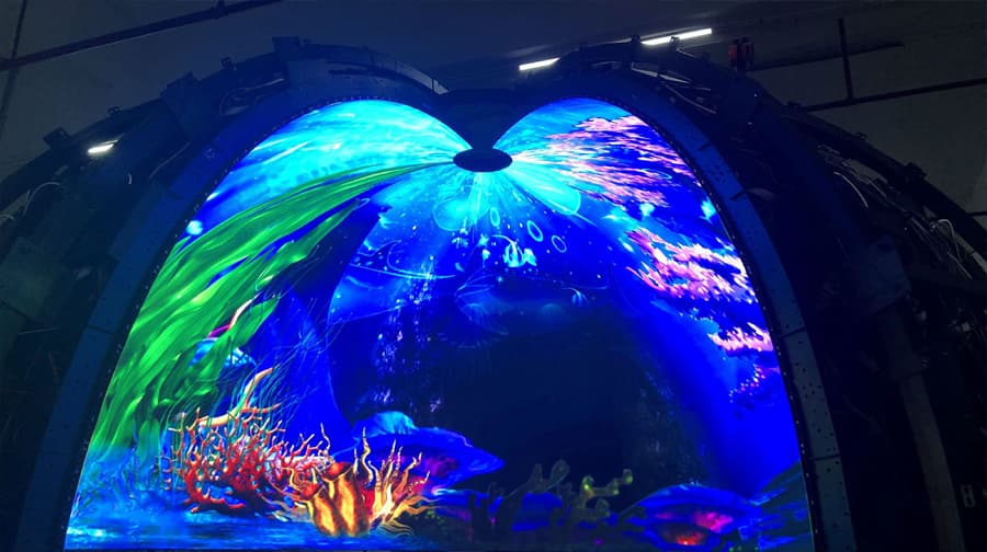 Immersion dome led display