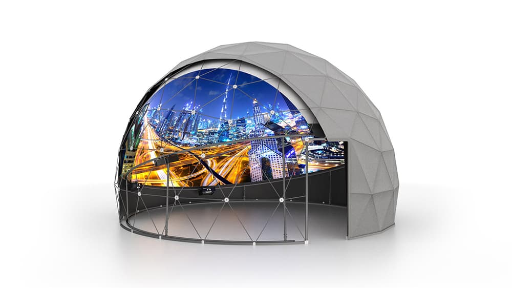 Tilt dome LED display screen