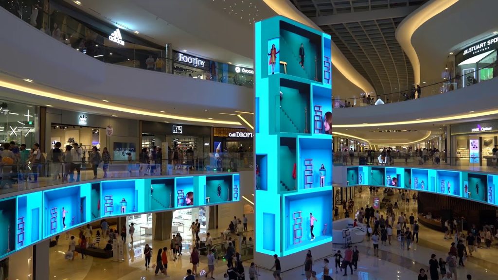 shopping mall bendable LED screen