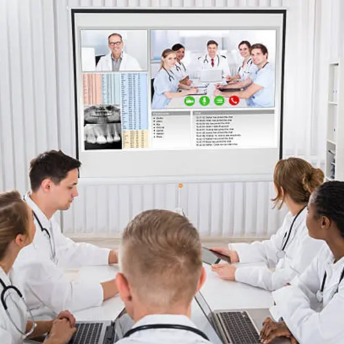 video teleconferencing of Hospital Audio Visual Solution