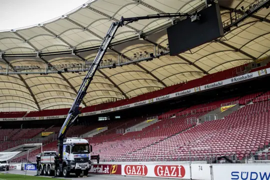 How to clean stadium LED screen